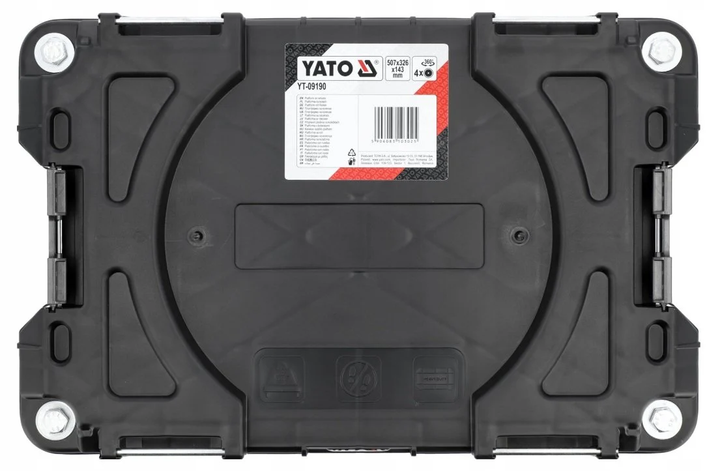 Платформа на 4 колесах YATO для ящикової системи S12 507 x 326 x 143 мм (YT-09190) - зображення 2