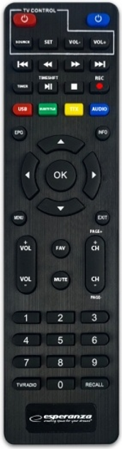 Tuner cyfrowy Esperanza EV107P DVB-T2 H.265/HEVC (5901299958094) - obraz 3