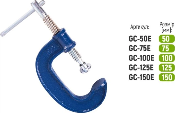 Струбцина столярная Alloid тип G 150 мм (GC-150E) - Фото 3 Струбцина столярная Alloid тип G 150 мм (GC-150E) - изображение 3