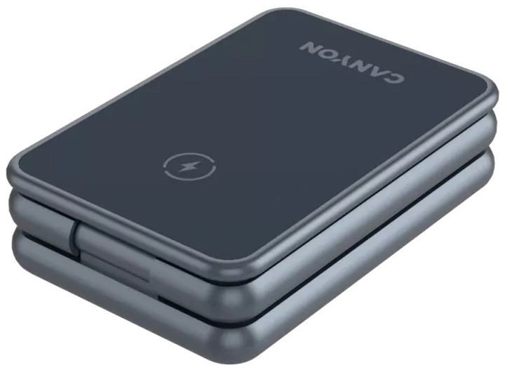 Ładowarka bezprzewodowa Canyon OnCharge 309 15 W 3-in-1 Metal (CNS-WCS309M) - obraz 11