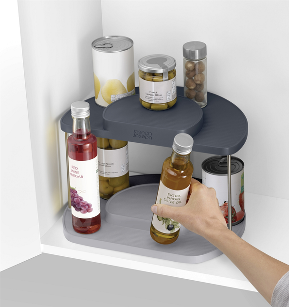 Dwupoziomowy organizer Joseph Joseph CupboardStore szary (5028420003871) - obraz 6