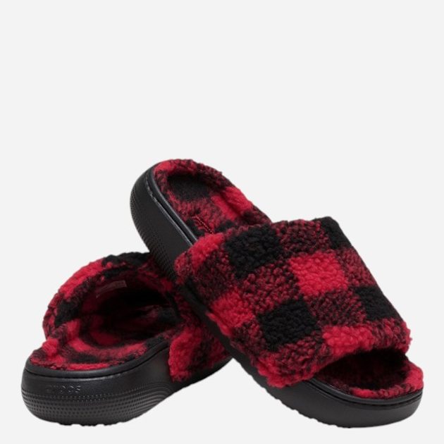 Klapki damskie Crocs Classic Buff Check 210694-001 36-37 Czarny/Czerwony (196265884018) - obraz 3