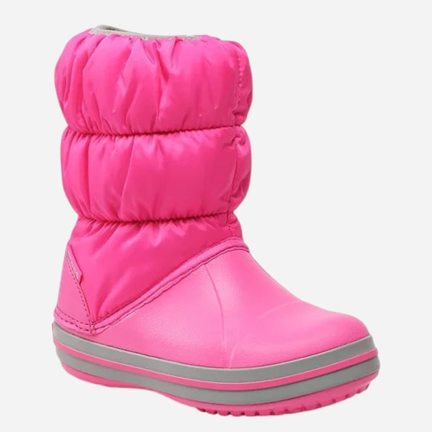 Śniegowce dziecięce dla dziewczynki ocieplane Crocs Winter Puff Boot Kids 14613-6TR 27-28 Różowe (196265132430) - obraz 2