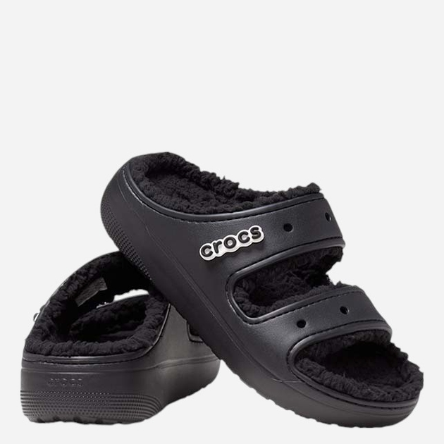 Klapki damskie Crocs Classic Cozzzy Sandal 207446-060 41-42 Czarne (196265136988) - obraz 2