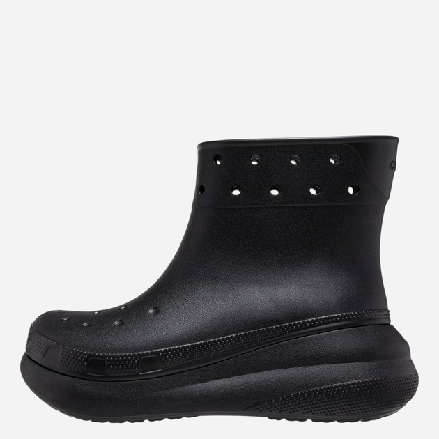 Жіночі гумові чоботи низькі Crocs Classic Crush Rain Boot 207946-BLK 36-37 Чорні (196265150496) - зображення 3