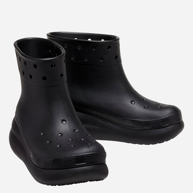 Kalosze damskie krótkie Crocs Classic Crush Rain Boot 207946-BLK 37-38 Czarne (196265156702) - obraz 4
