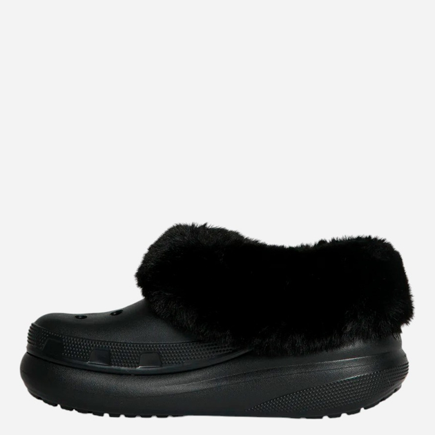 Жіночі крокси утеплені Crocs Furever Crush 208446-001 37-38 Чорні (196265276240) - зображення 3