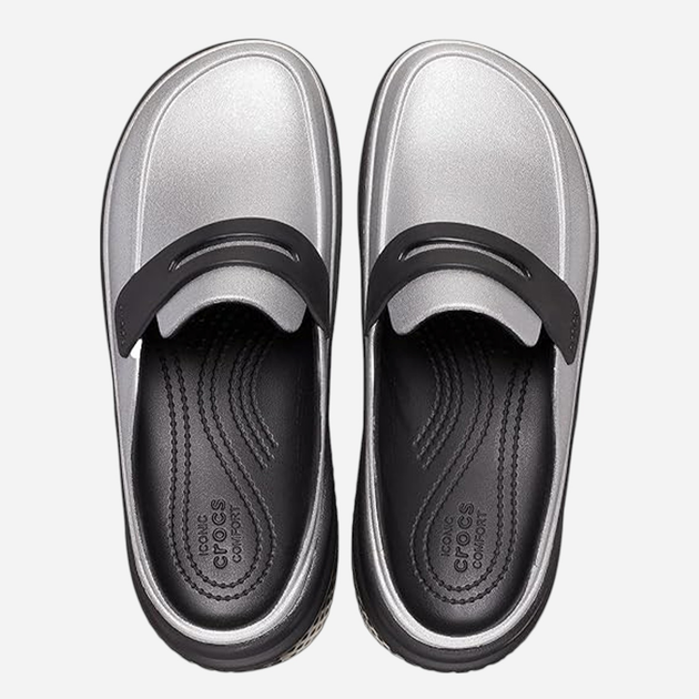 Жіночі мюлі Crocs Stomp Metallic Loafer 210363-01V 41-42 Сріблясті (196265793815) - зображення 5