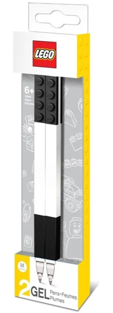 Zestaw długopisów żelowych LEGO Classic 2 szt Czarne (ZES4895028515058) - obraz 1