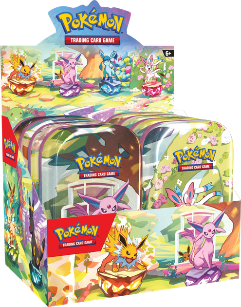 Набір Pokémon TCG: Scarlet & Violet - Prismatic Evolutions - Mini Tin Bundle 8 шт (10196214105468) - зображення 2