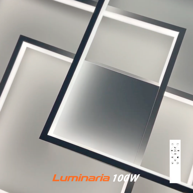 Управляемая LED люстра CALLISTA 100W 3S белая Luminaria светодиодная с пультом ДУ 8500Lm 220V 550×550×75мм - изображение 3