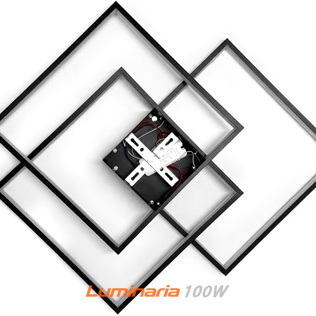 Управляемая LED люстра CALLISTA 100W 3S белая Luminaria светодиодная с пультом ДУ 8500Lm 220V 550×550×75мм - изображение 6