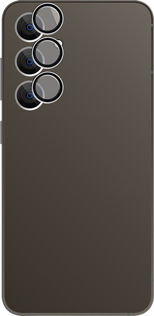 Захисне скло MyScreen DIAMOND GLASS CAMERA LENS COVER для Samsung Galaxy S25 Ultra Black (MD9721 DGCLC BLACK) - зображення 2