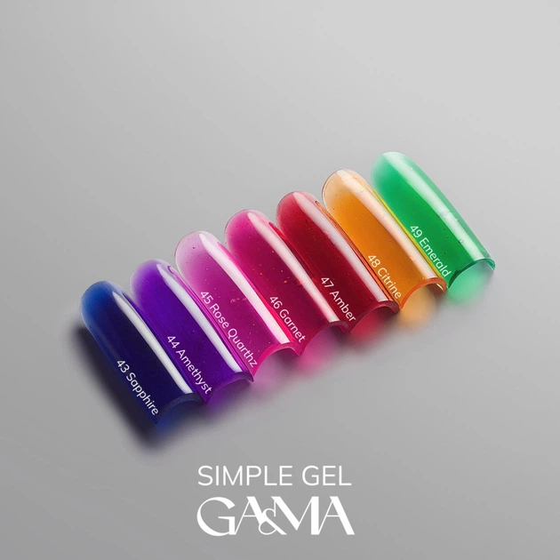 Гель моделирующий GA&MA Simple Gel №47 Amber 30 мл - Фото 2 Гель моделирующий GA&MA Simple Gel №47 Amber 30 мл - изображение 2