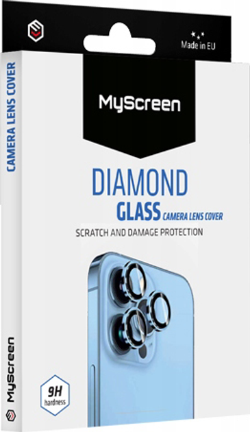 Szkło ochronne MyScreen DIAMOND GLASS CAMERA LENS COVER do Apple iPhone 13/13 Mini Black (MD5814 DGCLC BLACK) - obraz 1