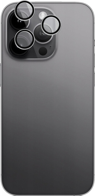 Захисне скло MyScreen DIAMOND GLASS CAMERA LENS COVER для Apple iPhone 12 Pro Black (MD5203 DGCLC BLACK) - зображення 2