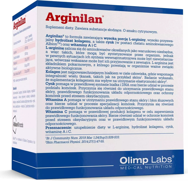 Suplement diety Olimp Arginilan 14 saszetek (5901330088759) - obraz 2