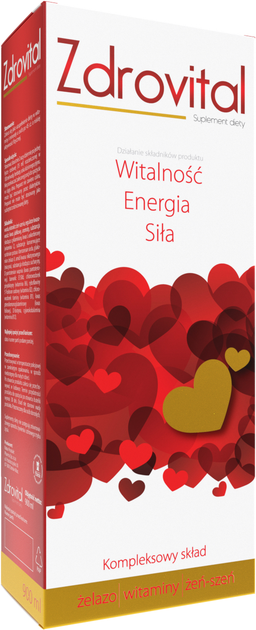 Suplement diety Zdrovit Zdrovital Witalność, energia, siła 900 ml (5906204015121) - obraz 1