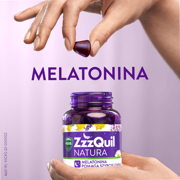 Suplement diety Vicks ZzzQuil Natura 60 żelek (8001841896489) - obraz 2