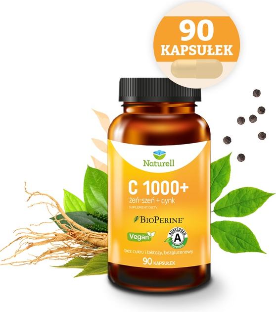 Suplement diety Naturell C 1000+ 90 kapsułek (5903031288827) - obraz 2