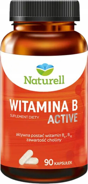 Suplement diety Naturell Witamina B Active 90 kapsułek (5903031288193) - obraz 1
