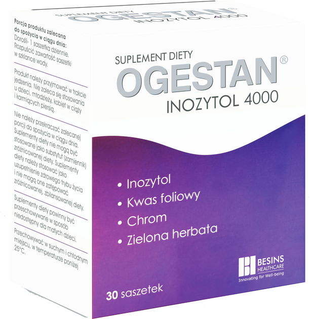Дієтична добавка Besins Healthcare Ogestan Inositol 4000 30 пакетиків (3701217200845) - зображення 1
