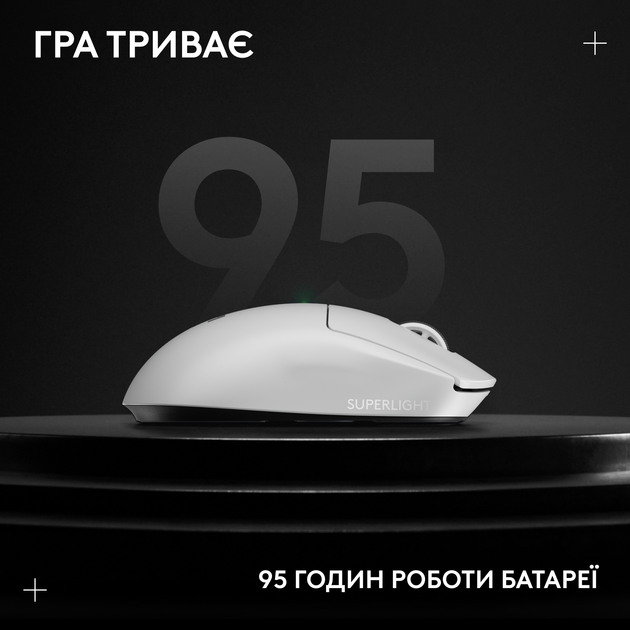 Мышь Logitech G Pro X Superlight 2 Lightspeed Wireless White (910