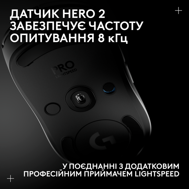 Миша Logitech G Pro 2 Lightspeed Wireless White (910-007302) - Фото 9 Миша Logitech G Pro 2 Lightspeed Wireless White (910-007302) - зображення 9