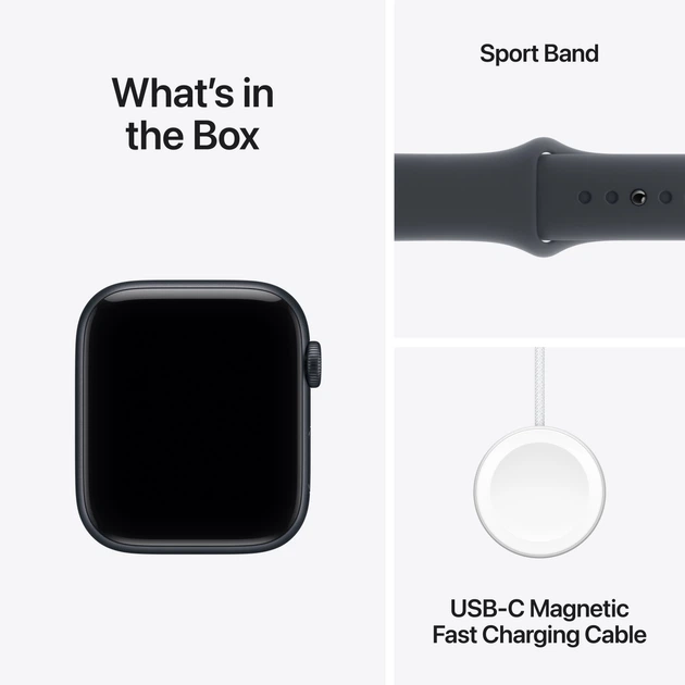 Smartwatch Apple Watch SE 3 (2025)&nbsp;GPS&nbsp;44mm&nbsp;Midnight Aluminium Case with Midnight Sport Band M/L (MEHQ4) - obraz 8