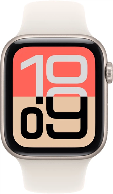 Смарт-годинник Apple Watch SE 3 (2025) GPS + Cellular 44mm Starlight Aluminium Case with Starlight Sport Band M/L (MEPF4) - Фото 2 Смарт-годинник Apple Watch SE 3 (2025) GPS + Cellular 44mm Starlight Aluminium Case with Starlight Sport Band M/L (MEPF4) - зображення 2