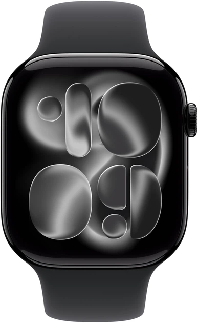 Smartwatch Apple Watch Series 11 GPS + Cellular 42mm Jet Black Aluminium Case with Black Sport Band - M/L (MF854) - obraz 2