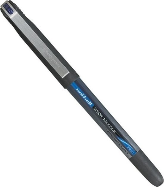 Набір ручок Uni-ball Vision Needle UB-185 12 шт Синій (ZES4548351031541) - зображення 1
