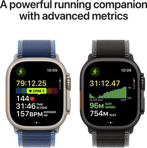 Смарт-годинник Apple Watch Ultra 3 GPS + Cellular 49mm Natural Titanium Case with Light Blue Alpine Loop S (APL_MEWK4) - зображення 4