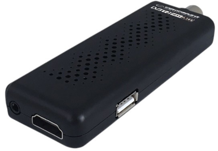 Tuner cyfrowy Esperanza EV109R DVB-T2 H.265/HEVC (5901299958131) - obraz 1