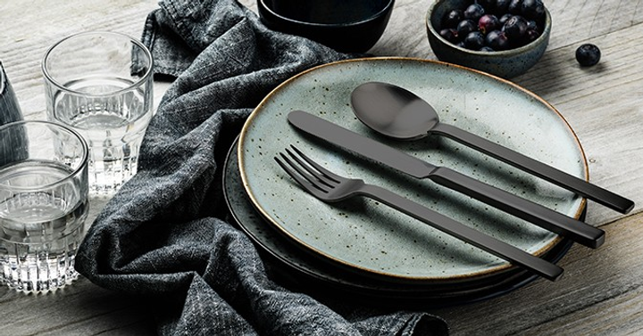 Zestaw sztućców MEPRA Stile Oro Nero 30 elementów (722020516148) - obraz 2