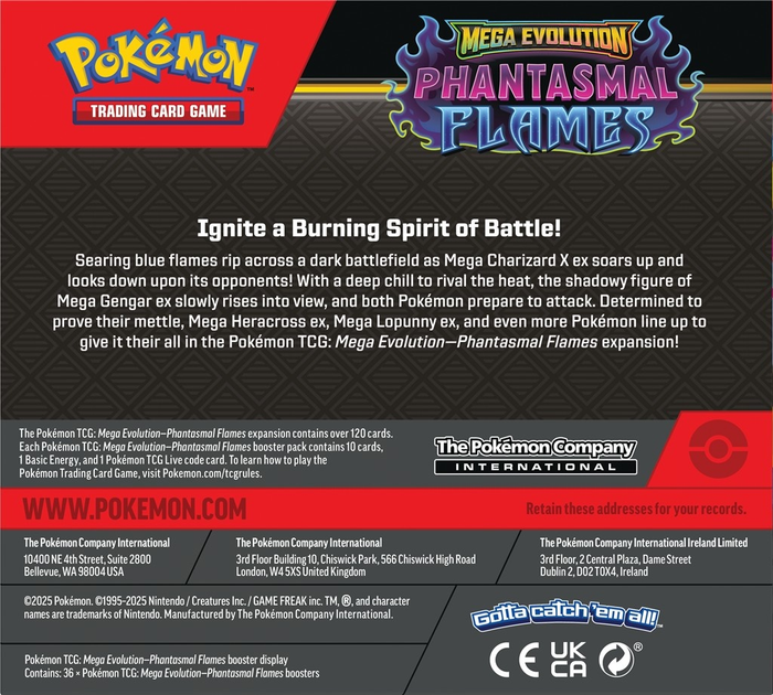 Набір Pokémon TCG: Mega Evolution - Phantasmal Flames - Booster Display 36 шт (196214126091) - зображення 8