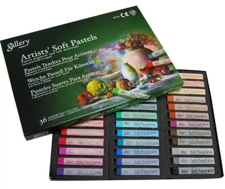 Пастель сухая профессиональная Mungyo Artists' soft pastels АССОРТИ 36 цветов - изображение 3