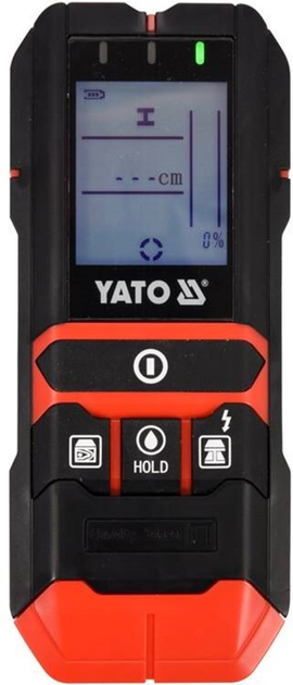 Детектор Yato YT-73138 профілів і проводів під напругою вимірювач вологості деревини та буд. матеріалів 4 в 1 (5906083069192) - зображення 2