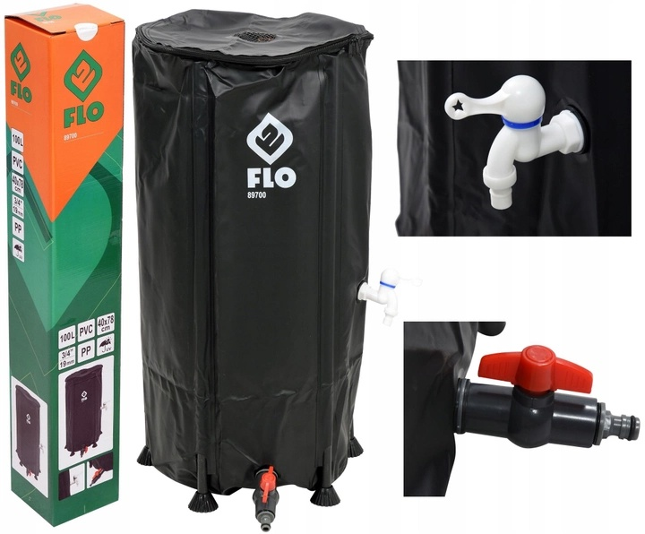 Zbiornik na deszczówkę z PVC Flo 89700 40 x 78 cm 100 l (5906083066573) - obraz 7