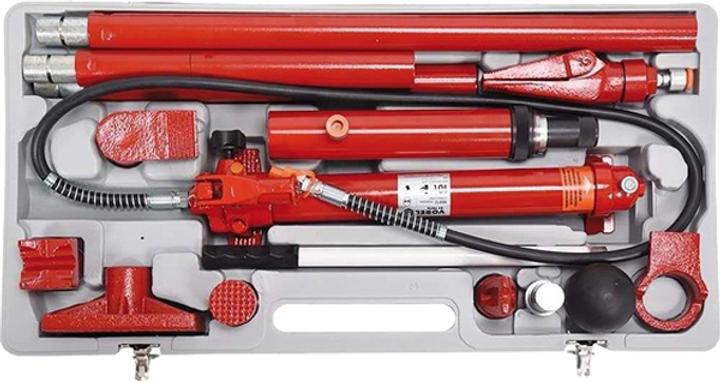 Rozpieracz hydrauliczny Vorel 80412 10 t plastic box 15 elementów (5906083804120) - obraz 1