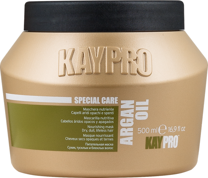 Маска живильна KayPro Argan Oil з маслом Аргана для сухого волосся 500 мл 87108 - Фото 1 Маска живильна KayPro Argan Oil з маслом Аргана для сухого волосся 500 мл 87108 - зображення 1