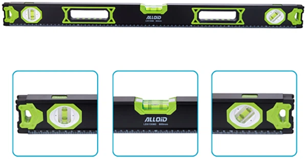 Рівень будівельний Alloid Pro 80 см 3 капсули з магнітом (LD-013080) Alloid - купити в Україні