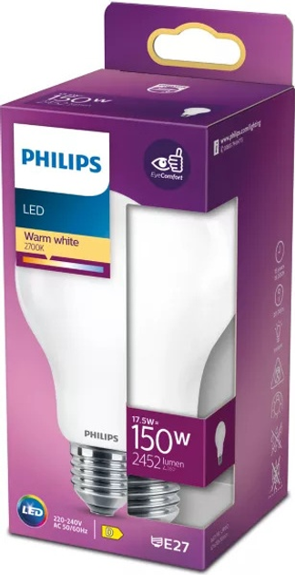 Żarówka LED Philips 150W A67 E27 WW FR NDRFSRT4 (929002372601) - obraz 2