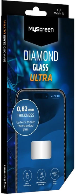 Szkło hartowane MyScreen Diamond Glass Ultra do Apple iPhone 14 Pro Black (5904433229074) - obraz 1