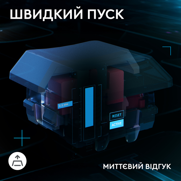 Клавиатура проводная Logitech G515 Rapid TKL Wired USB Black (920-013861) - изображение 5