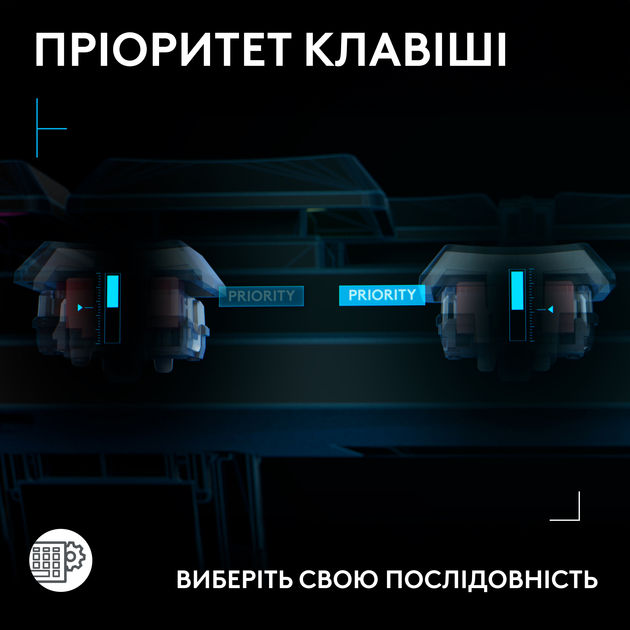 Клавиатура проводная Logitech G515 Rapid TKL Wired USB Black (920-013861) - изображение 7