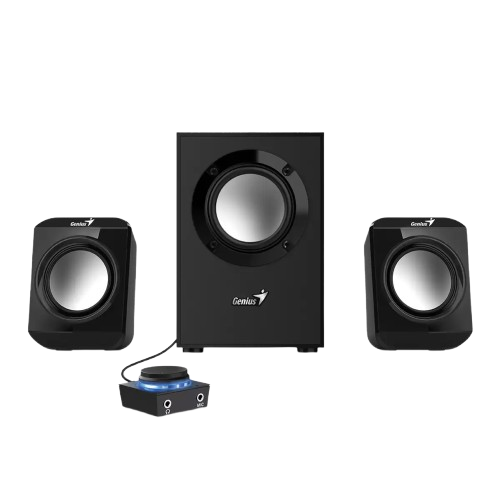 Акустическая система с пластиковым корпусом Genius SW-2.1 300 II, 10 Вт, 65 дБ, 25-18000 Гц, Black (31730053401) - изображение 3