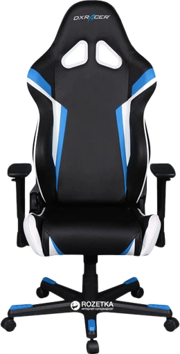 Кресло для геймеров DXRacer Racing OH/RW288/NBW (черное/голубые и белые вставки) (62109) - изображение 3