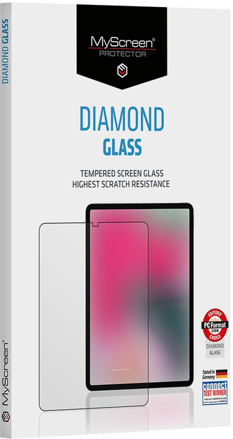 Захисне скло MyScreen Diamond Glass для Samsung Galaxy Tab S8 Black (MD6609TG TAB) - зображення 1