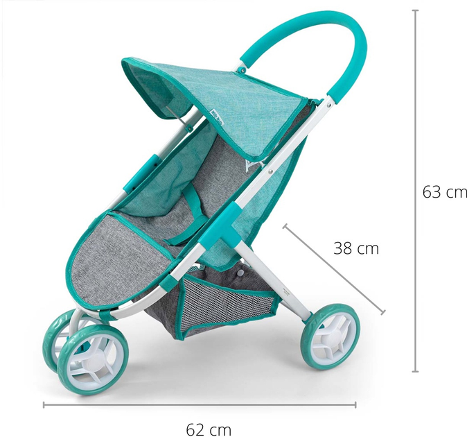 Wózek dla lalek Milly Mally Susie Prestige Mint (3106) (5901761125610) - obraz 4